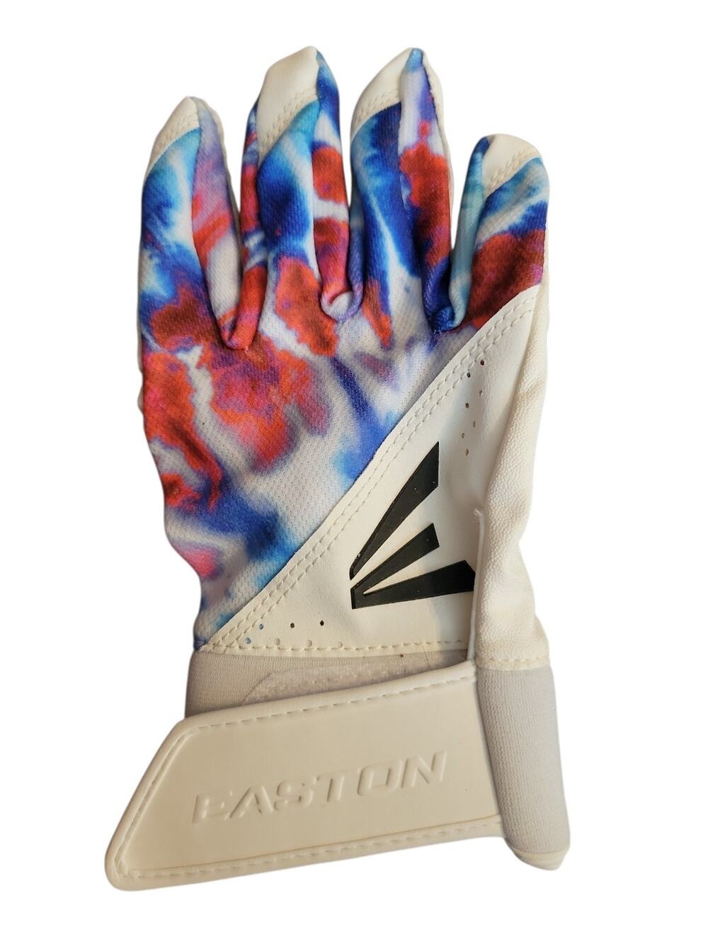 Easton Crystal FP VRS Women's Small Rt Batting Glove Blue/White/Red Strap NWOT